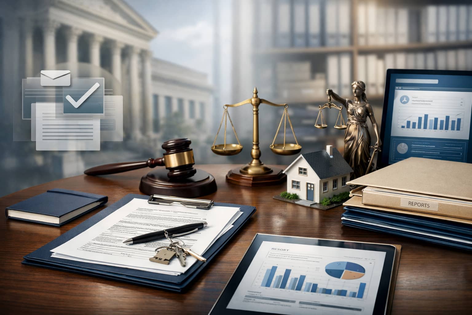 Professional representative visiting Indian government office for property and revenue work