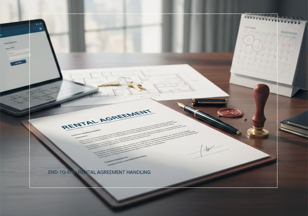 Professional Rental Agreement Drafting and Registration Support for NRIs in India