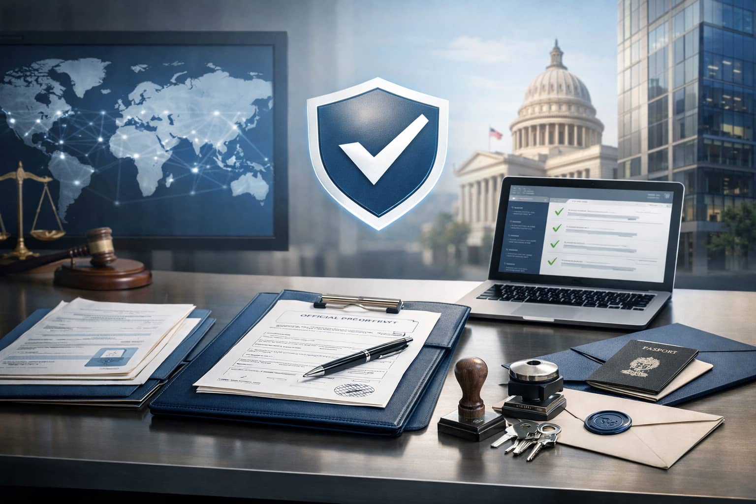 Professional document verification and submission support